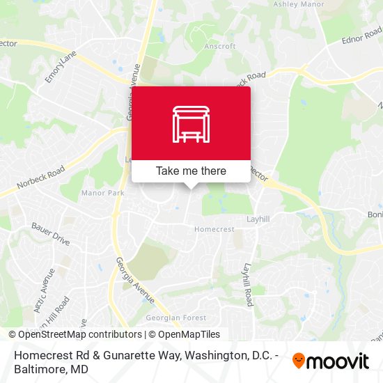 Homecrest Rd & Gunarette Way map