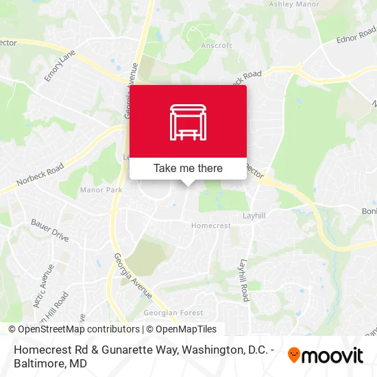 Homecrest Rd & Gunarette Way map