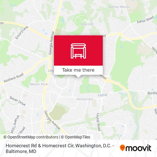 Mapa de Homecrest Rd & Homecrest Cir