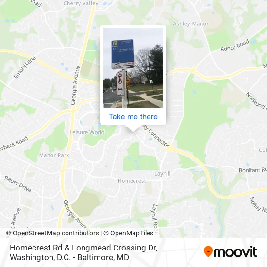 Homecrest Rd & Longmead Crossing Dr map