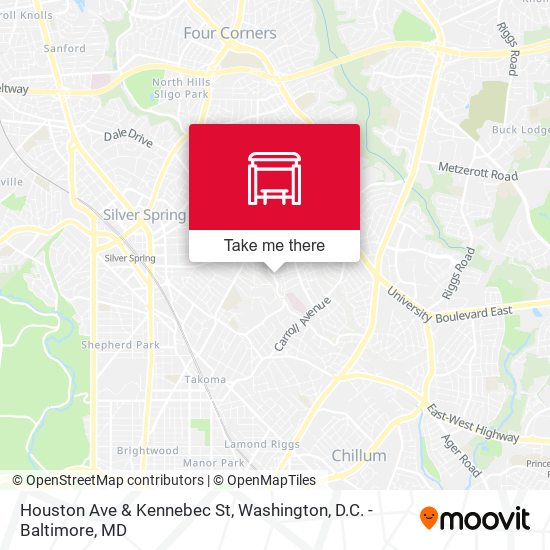 Mapa de Houston Ave & Kennebec St