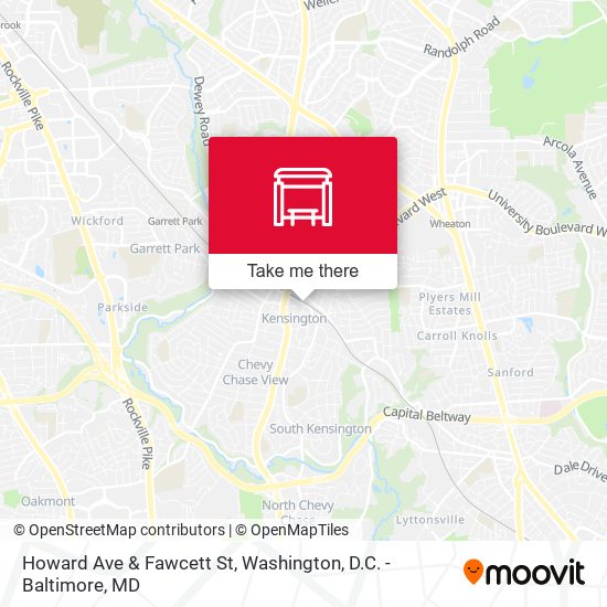 Mapa de Howard Ave & Fawcett St