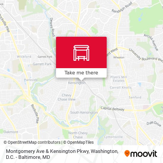 Montgomery Ave & Kensington Pkwy map