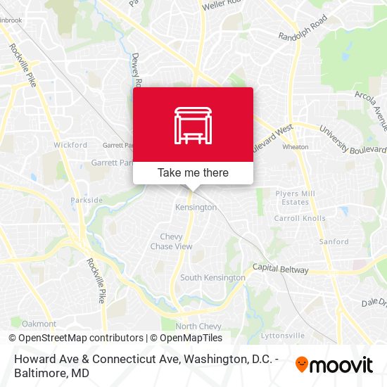 Mapa de Howard Ave & Connecticut Ave