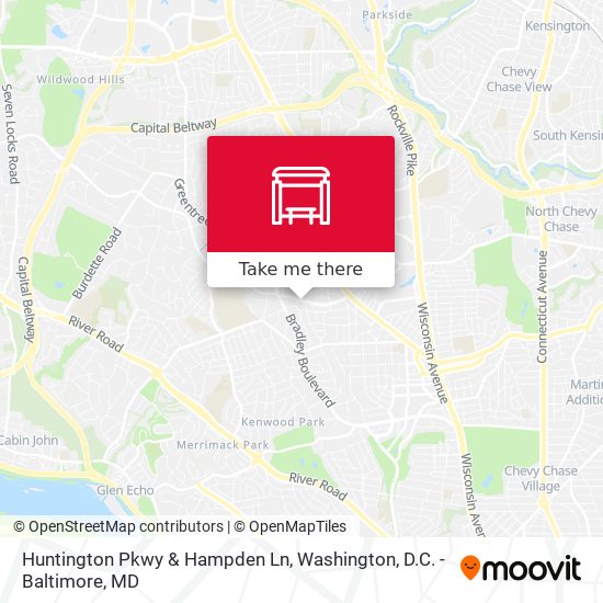 Huntington Pkwy & Hampden Ln map