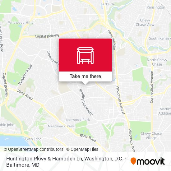 Mapa de Huntington Pkwy & Hampden Ln