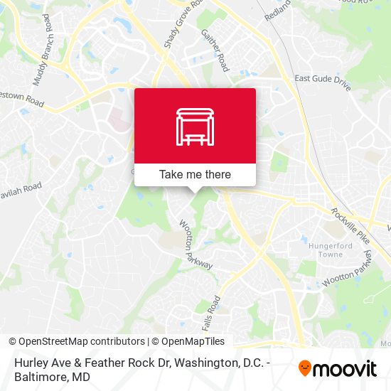 Hurley Ave & Feather Rock Dr map