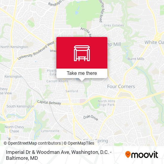 Imperial Dr & Woodman Ave map