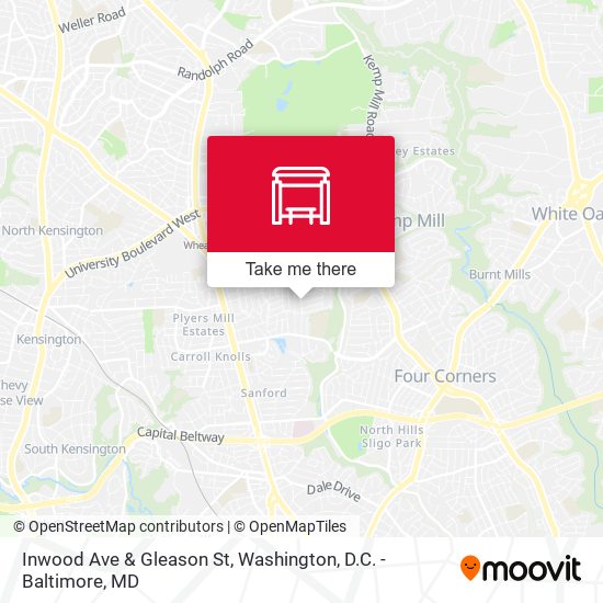 Mapa de Inwood Ave & Gleason St