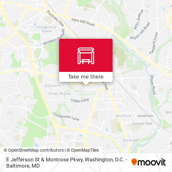 E Jefferson St & Montrose Pkwy map