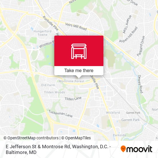E Jefferson St & Montrose Rd map