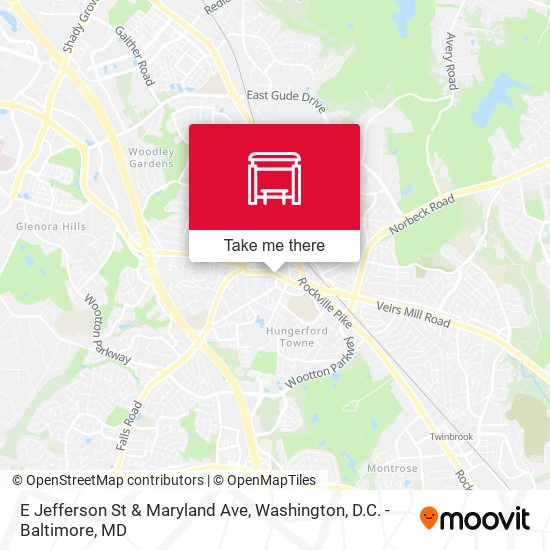 E Jefferson St & Maryland Ave map