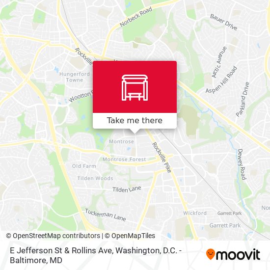 E Jefferson St & Rollins Ave map