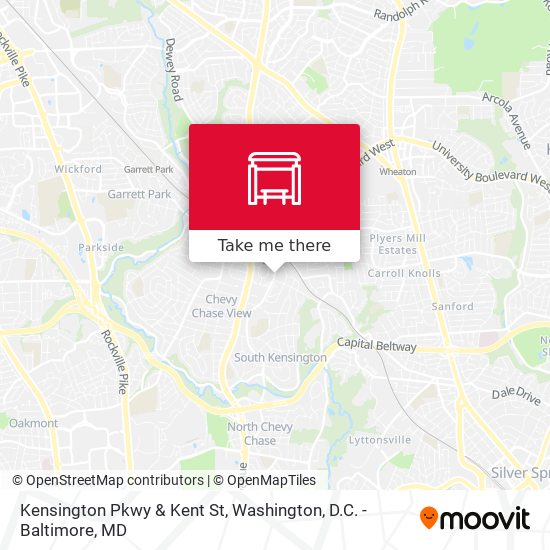 Kensington Pkwy & Kent St map