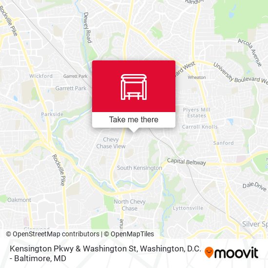 Kensington Pkwy & Washington St map
