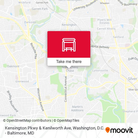 Mapa de Kensington Pkwy & Kenilworth Ave