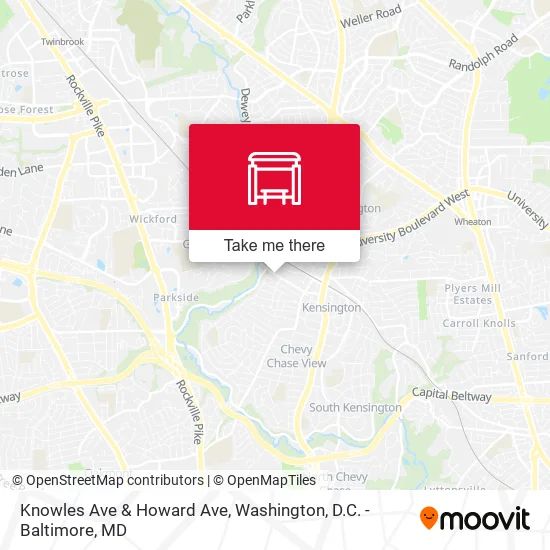 Knowles Ave & Howard Ave map