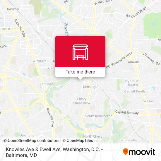 Knowles Ave & Ewell Ave map