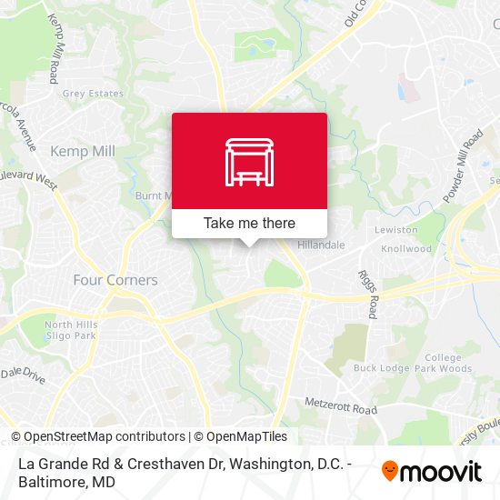 Mapa de La Grande Rd & Cresthaven Dr