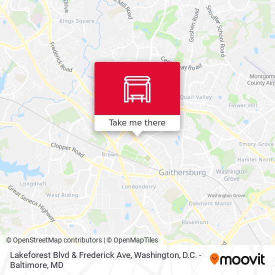 Mapa de Lakeforest Blvd & Frederick Ave