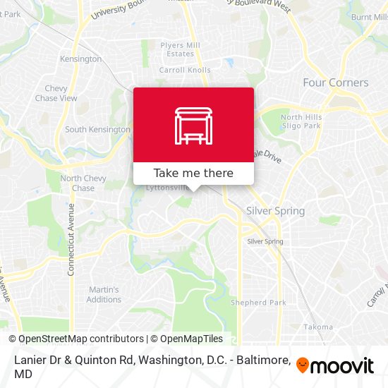 Lanier Dr & Quinton Rd map