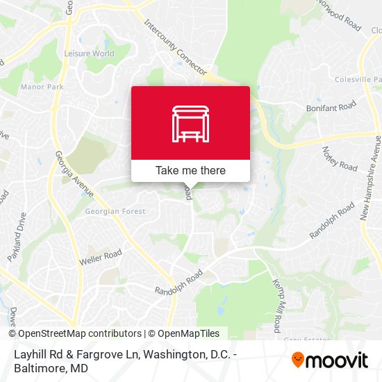 Mapa de Layhill Rd & Fargrove Ln