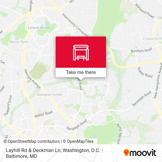 Layhill Rd & Deckman Ln map
