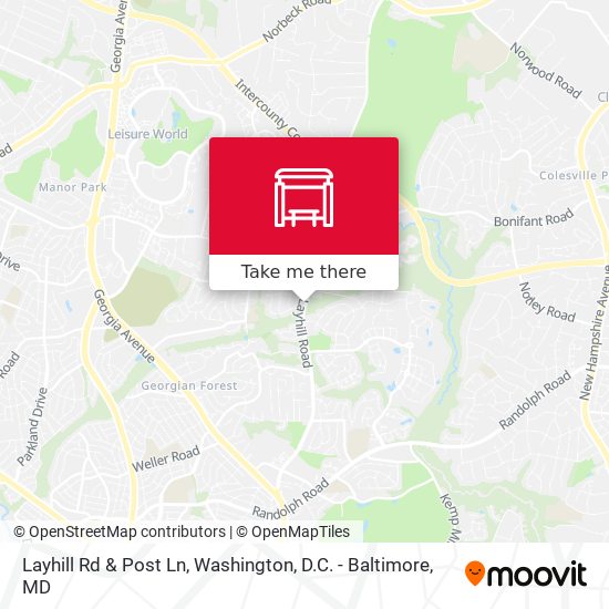 Mapa de Layhill Rd & Post Ln