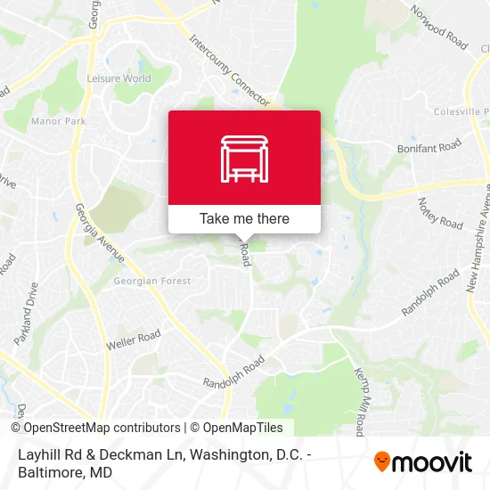 Layhill Rd & Deckman Ln map