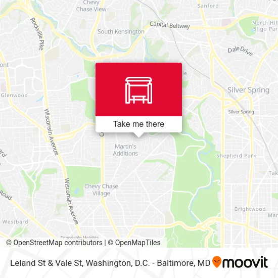 Leland St & Vale St map