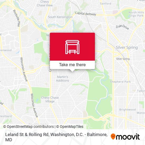 Leland St & Rolling Rd map
