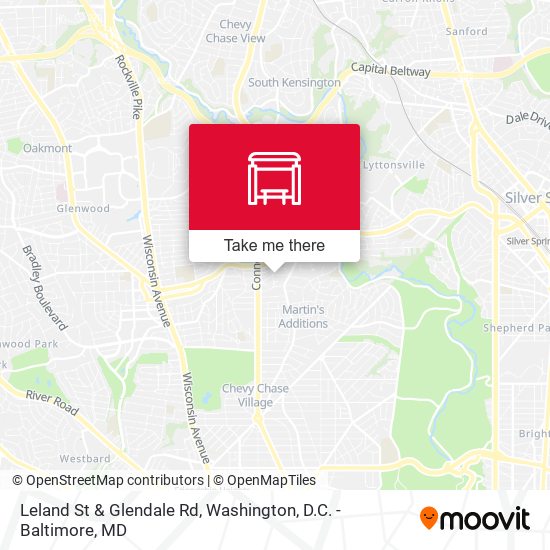 Leland St & Glendale Rd map