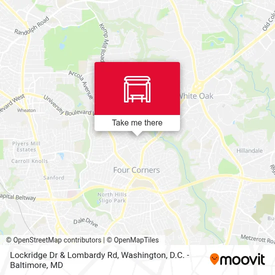 Lockridge Dr & Lombardy Rd map