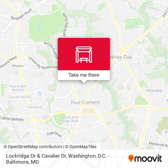 Lockridge Dr & Cavalier Dr map