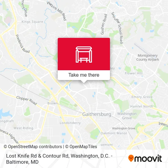 Lost Knife Rd & Contour Rd map