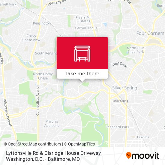 Mapa de Lyttonsville Rd & Claridge House Driveway