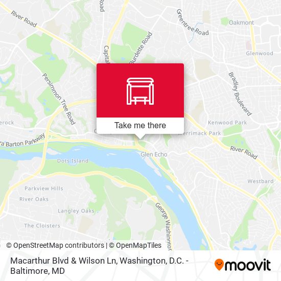 Mapa de Macarthur Blvd & Wilson Ln