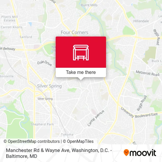 Manchester Rd & Wayne Ave map