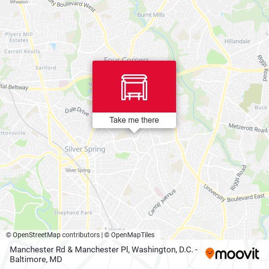 Manchester Rd & Manchester Pl map