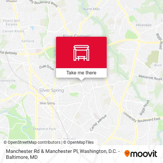 Mapa de Manchester Rd & Manchester Pl