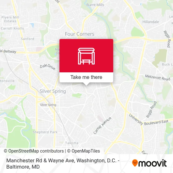 Manchester Rd & Wayne Ave map