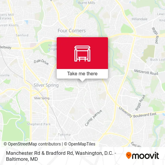 Manchester Rd & Bradford Rd map