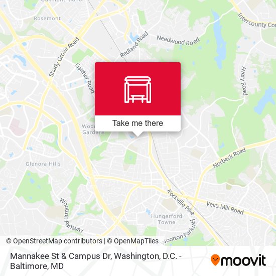 Mannakee St & Campus Dr map