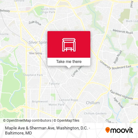Maple Ave & Sherman Ave map