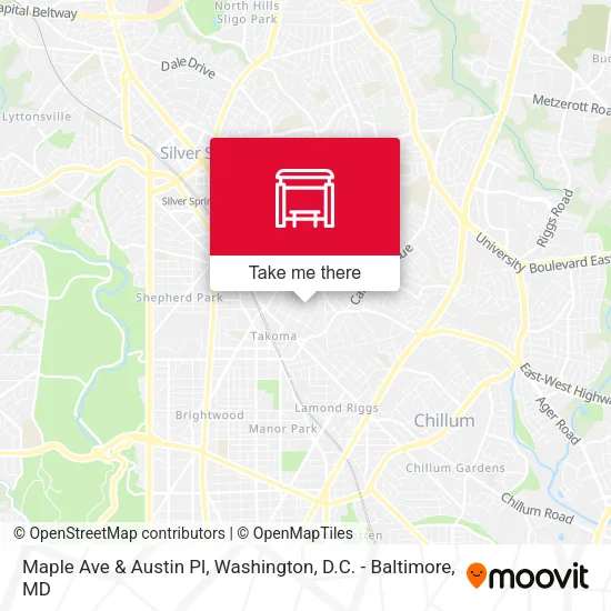 Maple Ave & Austin Pl map