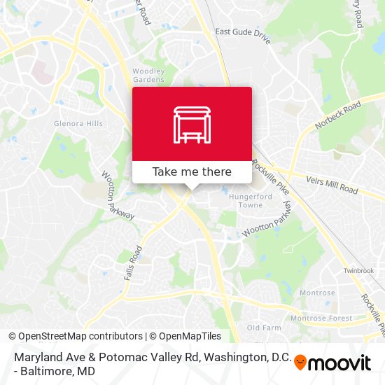 Maryland Ave & Potomac Valley Rd map