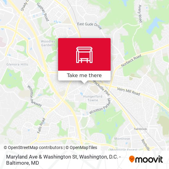 Maryland Ave & Washington St map