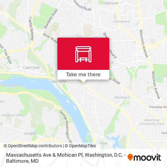 Massachusetts Ave & Mohican Pl map