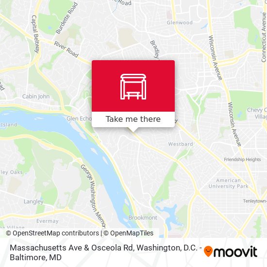 Mapa de Massachusetts Ave & Osceola Rd