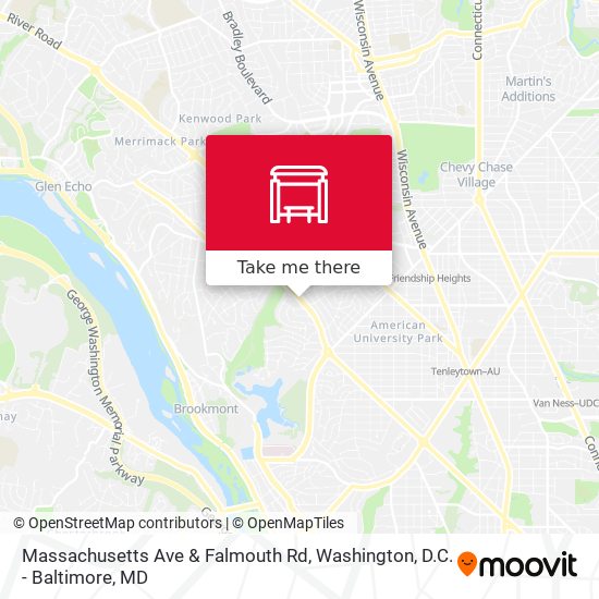 Mapa de Massachusetts Ave & Falmouth Rd